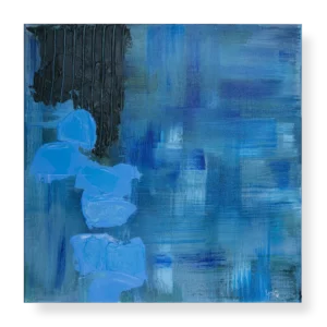 Abstract textured blue and green tones